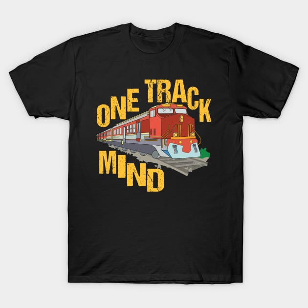 TRAIN: One Track Mind Gift T-Shirt by woormle